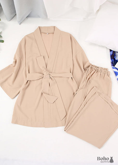 Ropa de dormir bohemia, conjunto de pijama, pijama Lillian